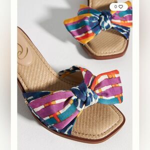 Sam Edelman Darcie Bow Sandal Kitten Heels Size 6 EUC